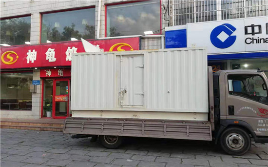 西区街道出租发电机施工案例